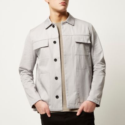 Light grey casual jacket